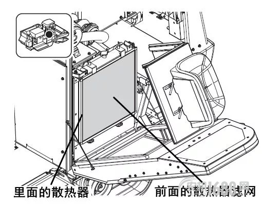 收割机发动机水温过高的处理方法